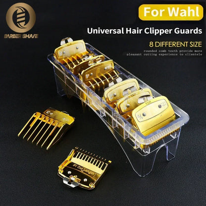 8/10PC Universal Hair Clipper Guard Set – Professional Limit Guide Combs for Wahl Trimmers & Barber Accessories