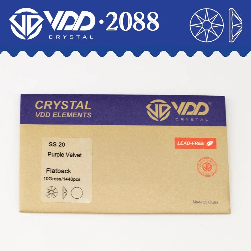 VDD AAAAA Crystal Flatback Rhinestones - SS16-SS30 16-Cut Gems for DIY Crafts & Nail Art Decoration