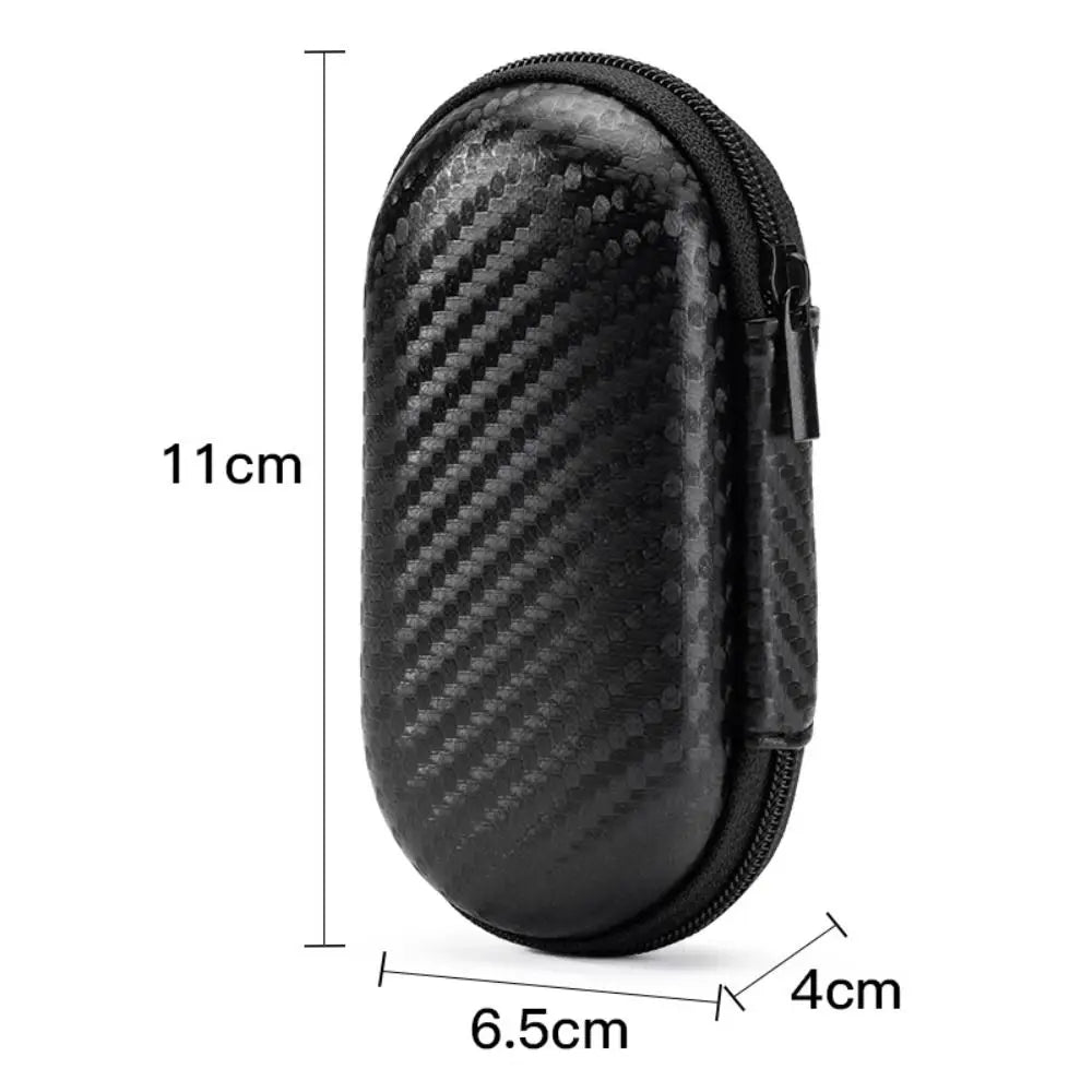 Shockproof Waterproof Headphone Case – EVA Hard Shell Carrying Box with Double Zipper & Dustproof Design