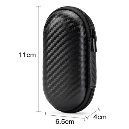 Shockproof Waterproof Headphone Case – EVA Hard Shell Carrying Box with Double Zipper & Dustproof Design