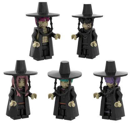 Demon Hunters SAJA K-Pop 5-Piece Building Block Figure Set – Male Group Collectible Toy