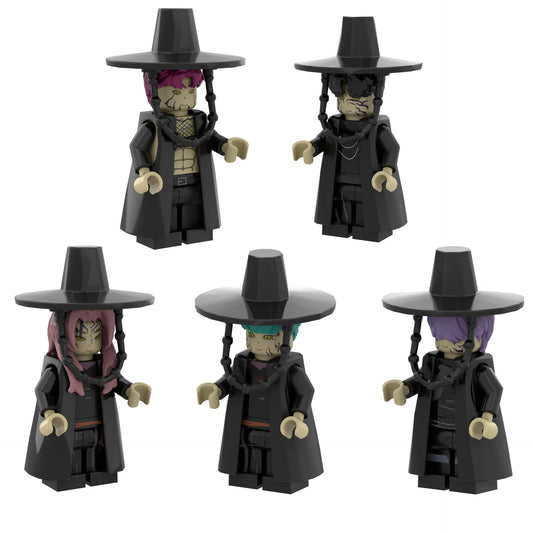 Demon Hunters SAJA K-Pop 5-Piece Building Block Figure Set – Male Group Collectible Toy