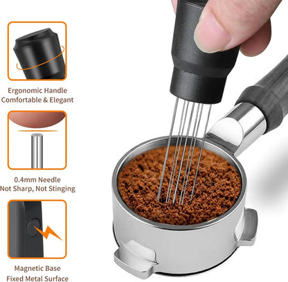 Upgraded WDT Tool for Breville Barista – Espresso Needle with Powerful Magnet & Replacement Needle