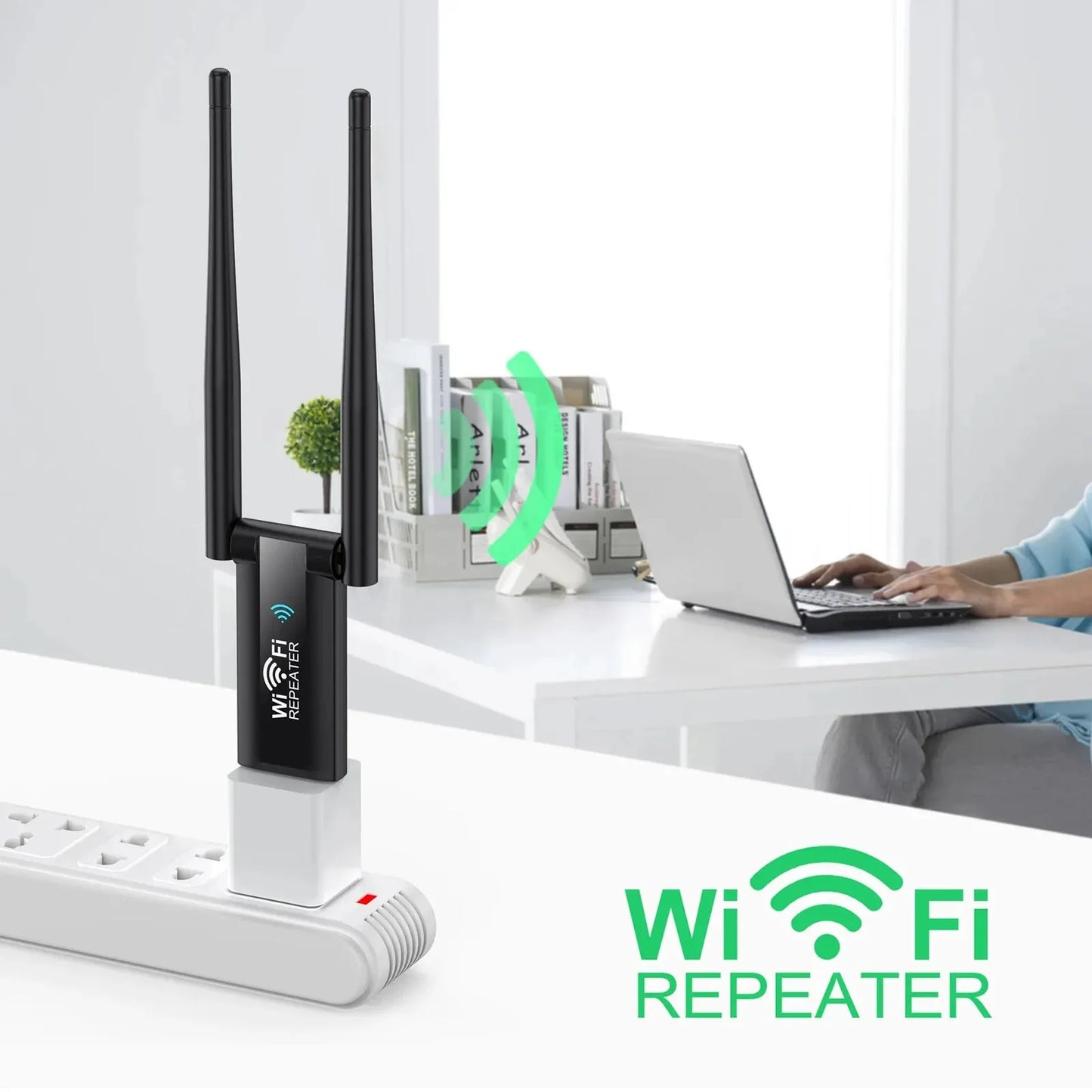 300Mbps USB WiFi Repeater & Signal Booster – Wireless Range Extender Router for Home Network Coverage