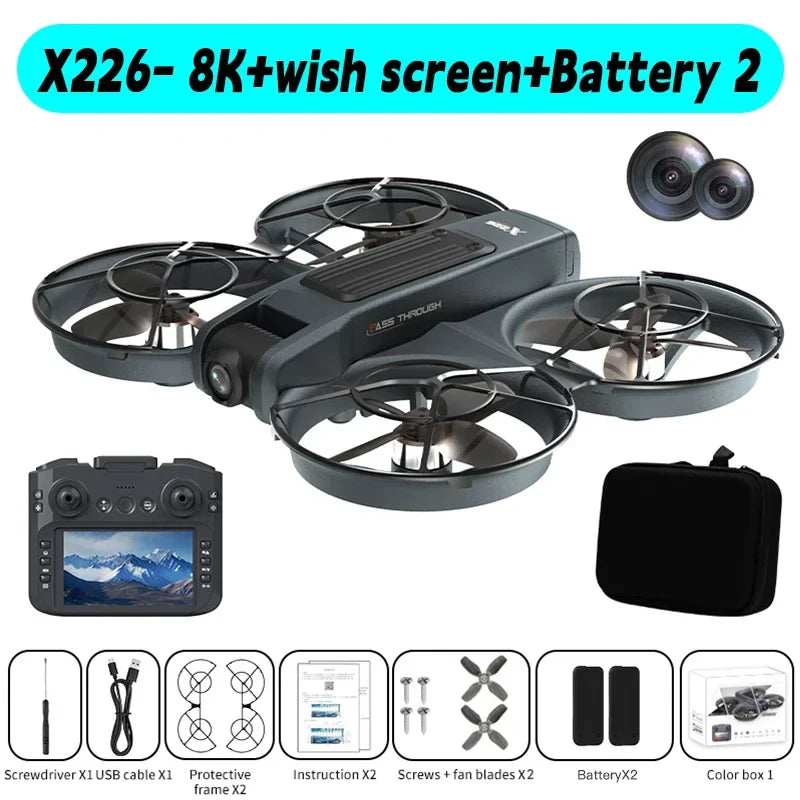 Xiaomi Drone X226/X226VR 8K HD Wide-Angle Camera WiFi FPV Foldable Quadcopter with Large Screen