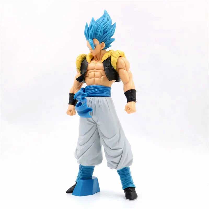 31CM Dragon Ball Z Super Saiyan Blue Gogeta Figure – DBZ Anime PVC Collectible Toy for Desktop Decor & Kids Gift