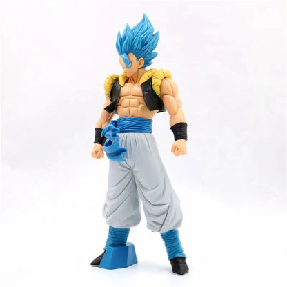 31CM Dragon Ball Z Super Saiyan Blue Gogeta Figure – DBZ Anime PVC Collectible Toy for Desktop Decor & Kids Gift