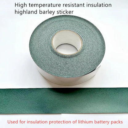 5M Roll 18650/21700 Battery Insulation Sticker – Highland Barley Paper with Adhesive Backing
