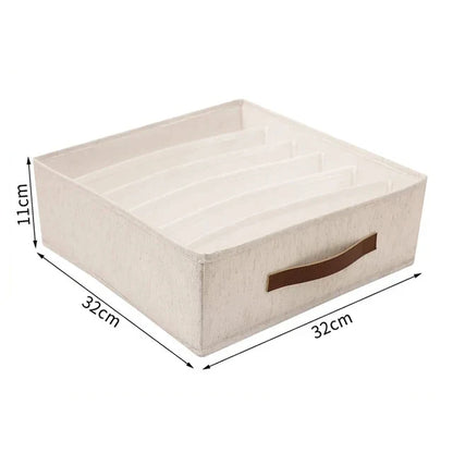Underwear & Socks Cabinet Drawer Organizer – Wardrobe Storage Box for Clothes, Ties, Pants & Bras