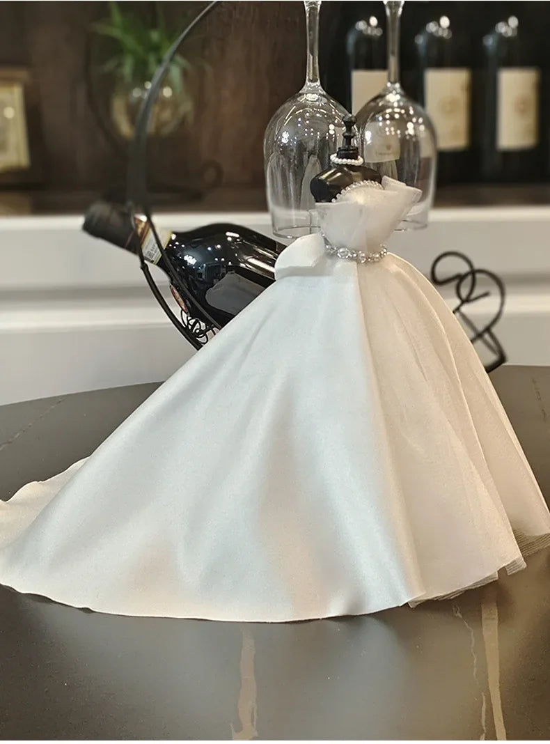 1/6 Mini Bride Doll Wedding Gown Set – Display Mannequin with Stand for Doll Clothes