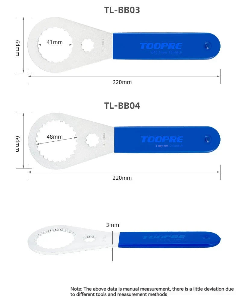 Bicycle Bottom Bracket Tool — MTB BB Removal Wrench for Shimano/DUB/BSA30