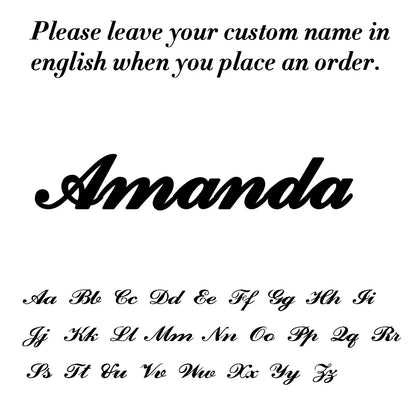Sipuris Custom Name Brooch - Stainless Steel Trendy Pins for Women & Men, Nameplate Jewelry, Valentine's Day Gift