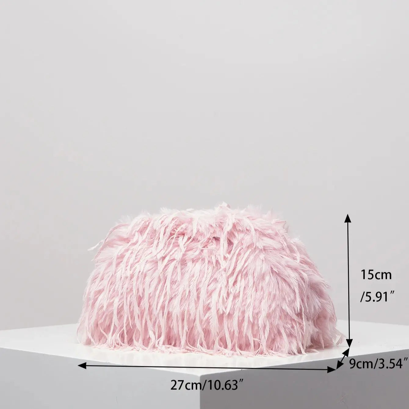 Dopamine Y2K Plush Clutch Bag – Candy-Colored Women's Clip Purse for Dinner or Party Dresses