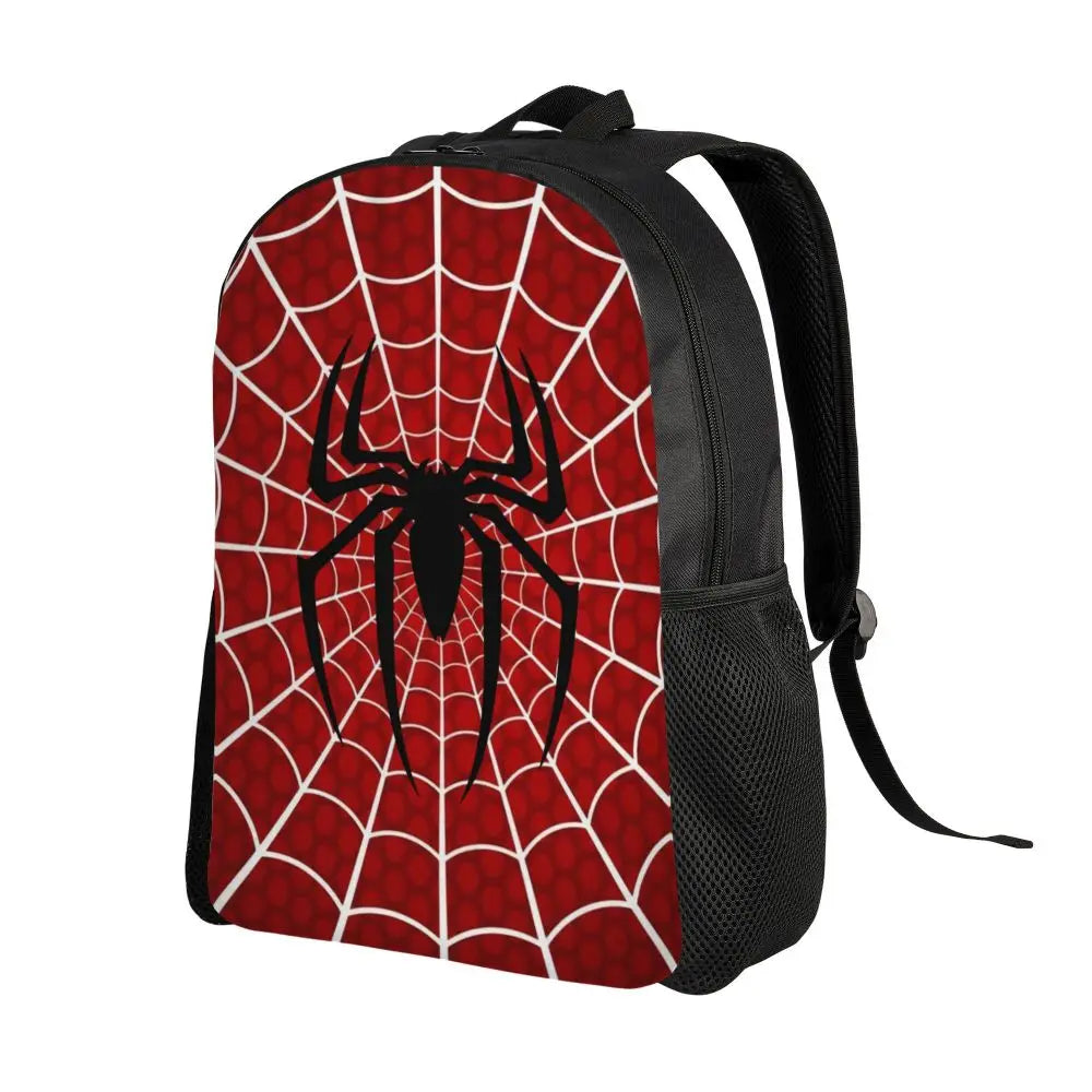 Custom Spider-Man Web Backpack – Water-Resistant School & College Bag for Men and Women