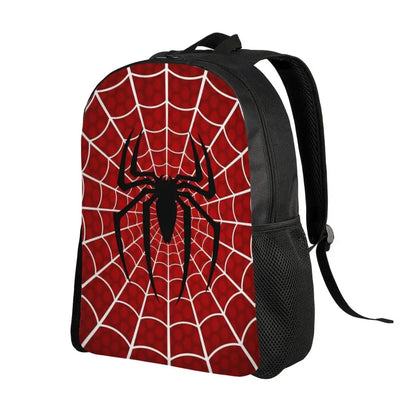 Custom Spider-Man Web Backpack – Water-Resistant School & College Bag for Men and Women