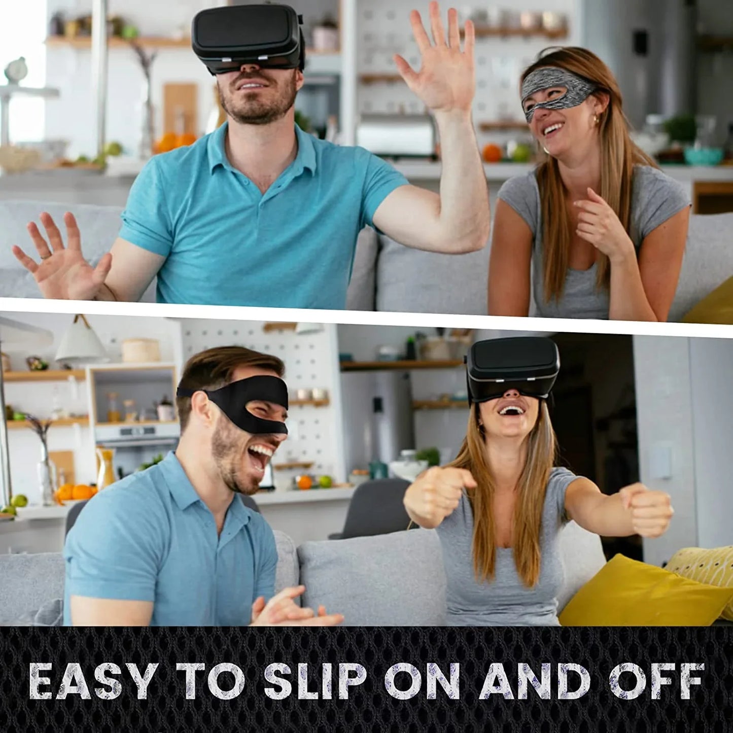 Breathable Eye Mask & Sweat Band for Meta Oculus Quest 2 – VR Headset Cover Accessory