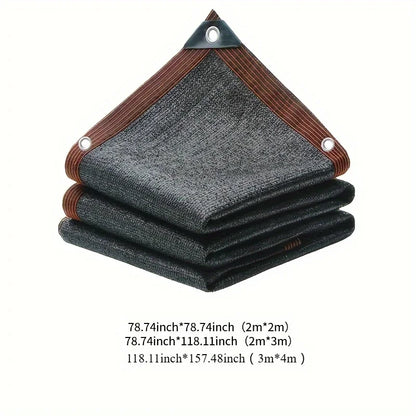 Large Area Black Shade Cloth with Grommets – 90% Sun Shade Netting for Patio, Balcony, Pergola, Greenhouse & Chicken Coop Protection Cover