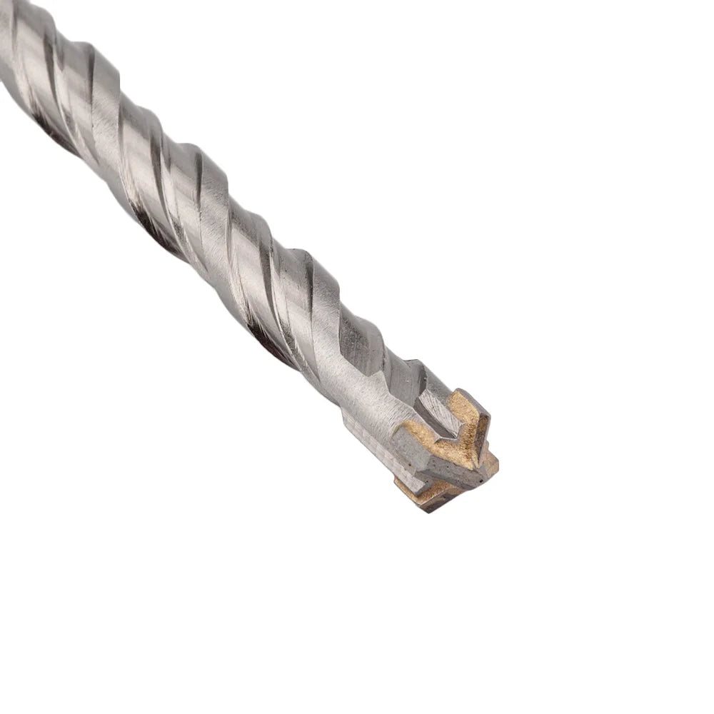 260mm Masonry Drill Bit SDS Plus Shank - Tungsten Carbide Cross-Tip for Electric Hammer (6mm, 8mm, 10mm, 12mm, 14mm, 16mm)