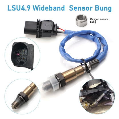 CNSPEED Car O2 Air Fuel Ratio Gauge Kit – EM 30-0300 X-Series Wideband LSU 4.9 Oxygen Sensor for Car
