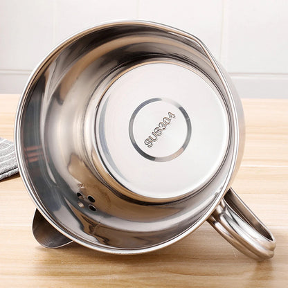 1000ML Stainless Steel Oil Separator - Multifunction Gravy, Soup & Cooking Oil Strainer