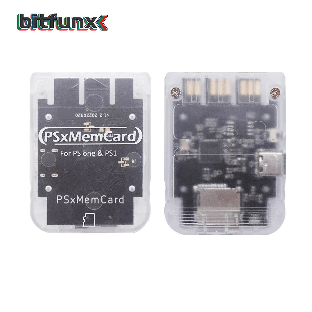 Bitfunx PSX Memory Card – PS1 Console Save Game Data for Sony PlayStation 1 & PS One