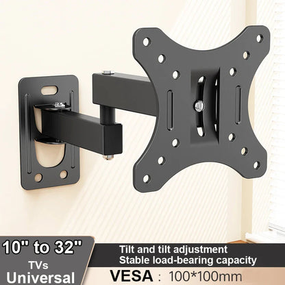 Full Motion TV Wall Mount – Swivel, Tilt & Extend Bracket for 10–32in Flat & Curved TVs