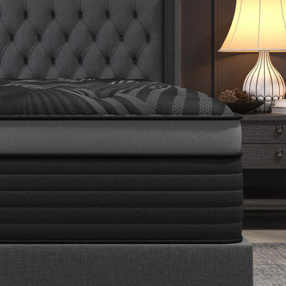 Gel Memory Foam Hybrid Mattress - Pocket Spring Medium Firm Mattress in a Box with Motion Isolation for Twin, Full, Queen & King Beds