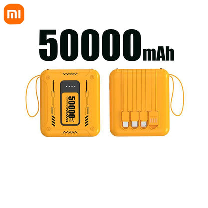 Xiaomi 50000mAh Mini Power Bank – Compact 4-in-1 High Capacity Charger with QC3.0 & PD20W for iPhone