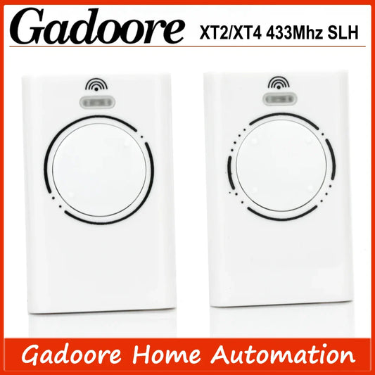 Gadoore XT2 XT4 433MHz SLH LR Garage Door & Gate Remote | Compatible with XT2/XT4 SLH & SLH LR