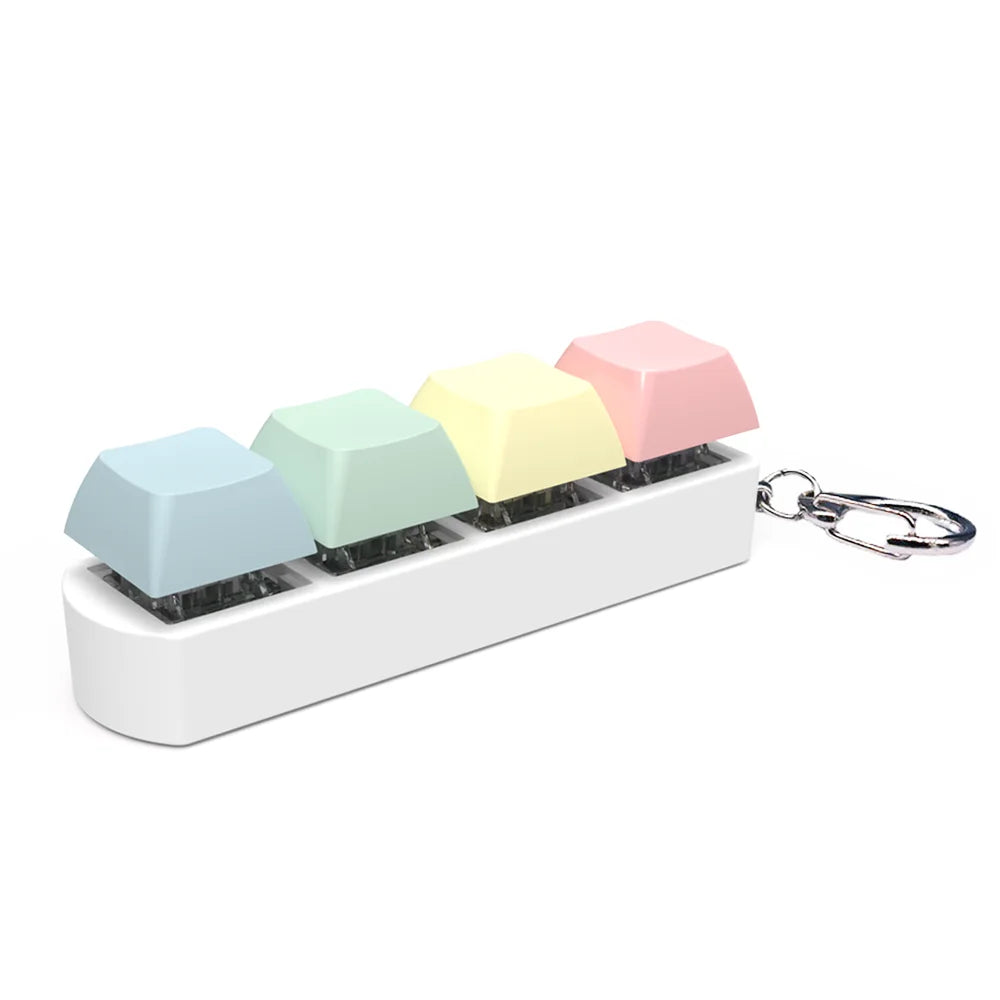 DIY Keyboard Key Toy - Stress Relief Fidget Button Keychain & Fidget Keycap Toy