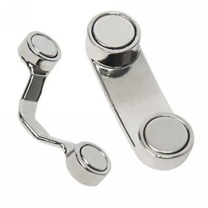 Multi-Function Portable Magnetic Eyeglass Clip Holder – Zinc Alloy Brooch Pin for Glasses, Headset, and Metal Buckle