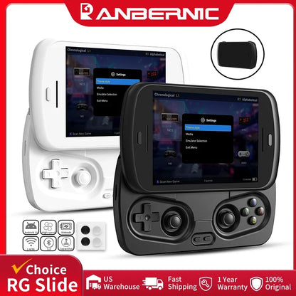 Anbernic RG Slide Retro Handheld Game Console - 4.7" LTPS In-Cell Android Gaming Player with AI Assistant & 1080P Output