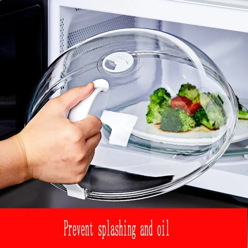 High Temperature Resistant Microwave Oven Splash Proof Cover - Food Heating, Preservation, and Oil Proof (1pc)