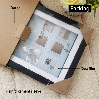 Wooden Flap Art Frames – Magnetic A4 Photo Frame for DIY Paintings, Children's Exhibition, and Home Decoration Storage Rack