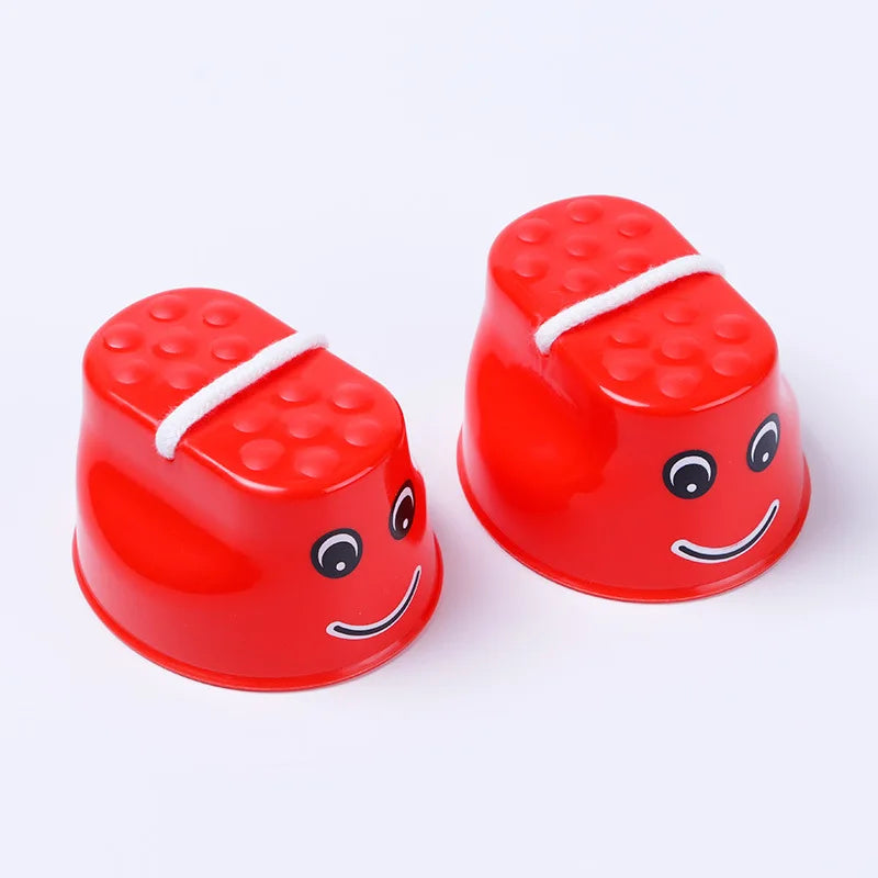 Plastic Walker Stilt Shoes — Balance Training Toy for Kids, Outdoor Fun & Kindergarten Learning Aids