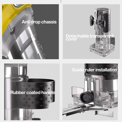 Brushless Electric Trimmer - Woodworking Trimming Machine, Router & Milling Engraving Tool for Dewalt 18V Battery