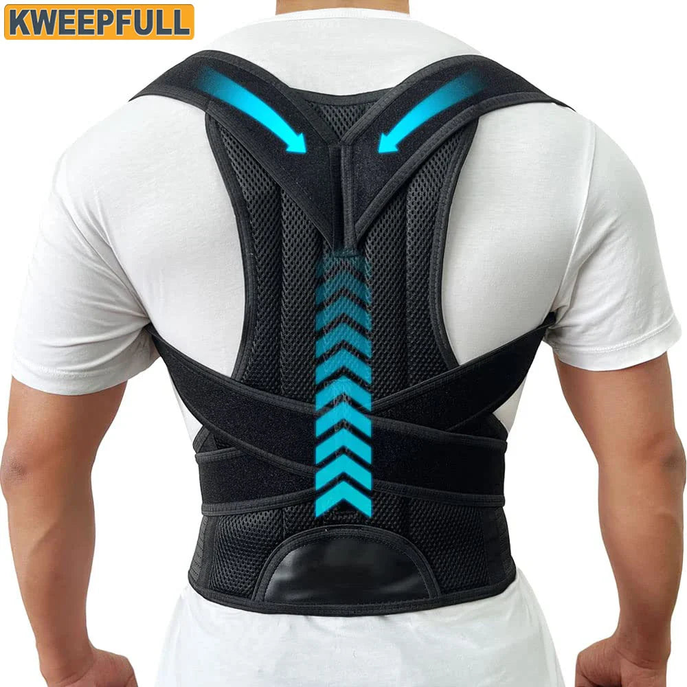 Back Brace Posture Corrector — Adjustable Back Straightener for Women & Men | Scoliosis & Hunchback Correction Posture Trainer