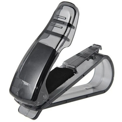 Universal Car Sun Visor Organizer Clip – Sunglasses Holder, Card & Pen Storage Auto Accessory