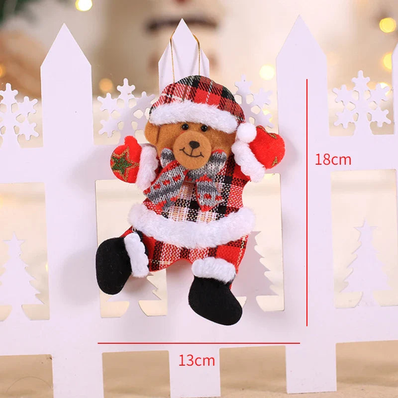 Red Star Christmas Tree Ornament – DIY Xmas Pendant New Year Party Gift Home Decor Noel Navidad