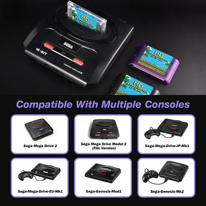Mega Drive V3.0 Pro EDMD Remix Game Cartridge – 16-Bit Retro Game for SEGA MegaDrive/Genesis (US/JP/EU)