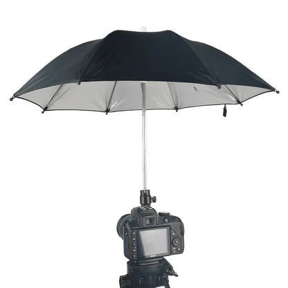 26/50cm DSLR Camera Umbrella – Black Sunshade & Rain Cover Holder for Photography