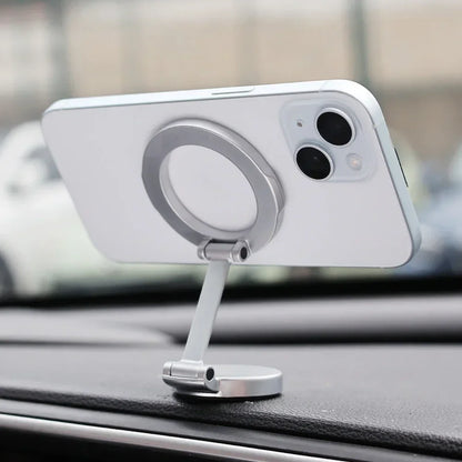 Strong Magnetic Cell Phone Holder - 360° Swivel Adjustable Magsafe Back Sticker for iPhone 16, Samsung, Xiaomi, Universal