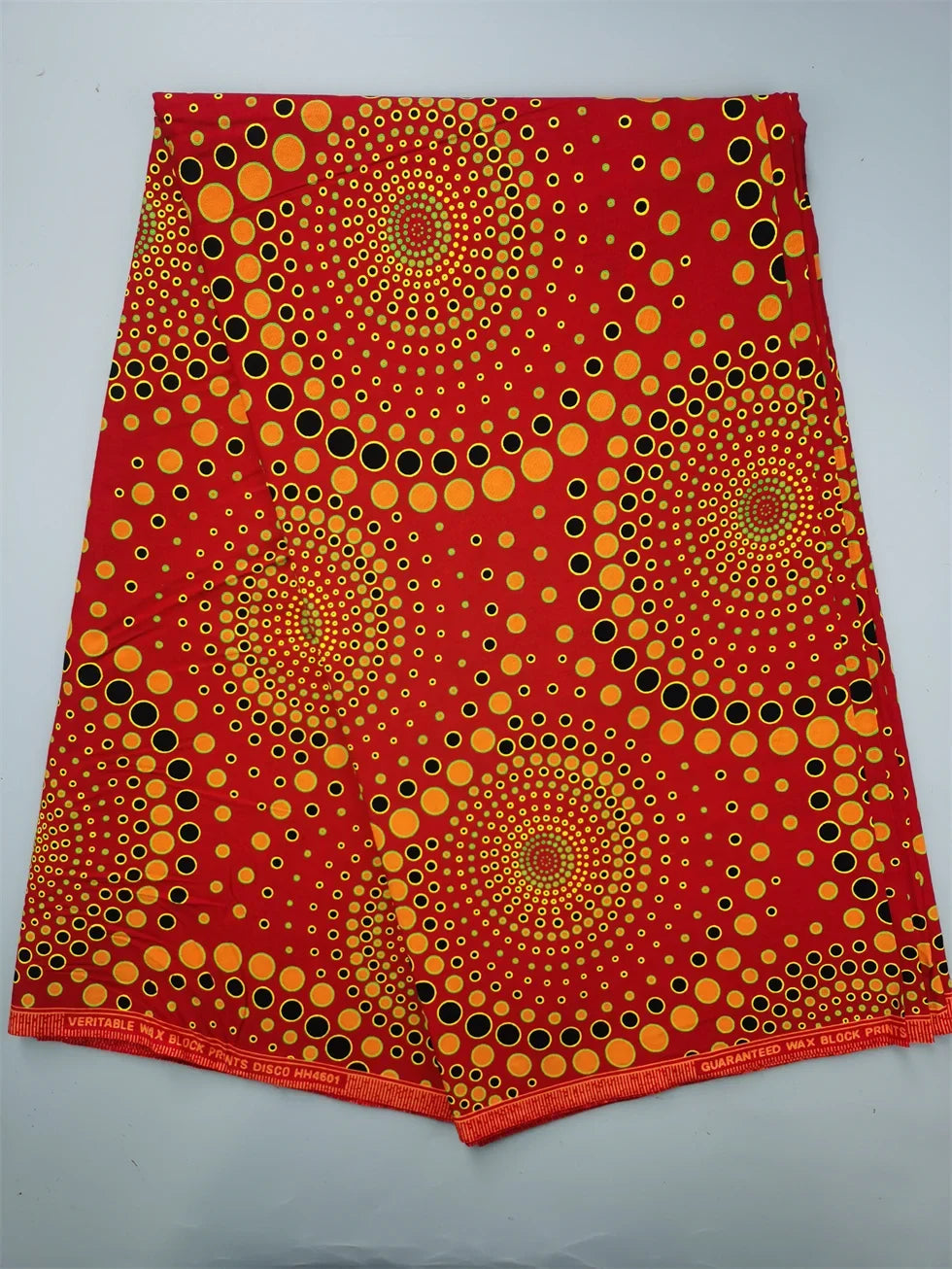 Guaranteed Original African Wax Fabric - 100% Cotton Real Ankara Print 6 Yards for Wedding Dresses & Sewing