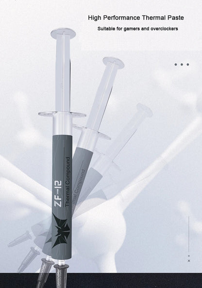 ZF-12 High-Quality CPU Thermal Paste — 12W Thermal Grease Silicone Paste for Processor Cooling