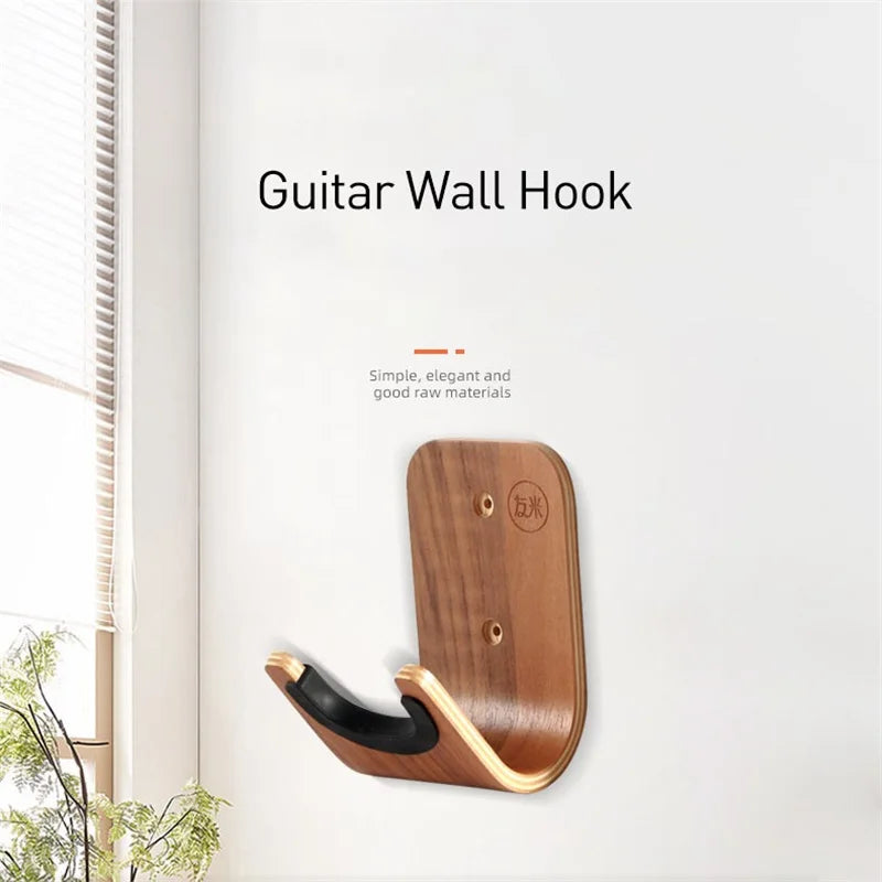 Wall-Mounted Stringed Instrument Hanger — Space-Saving Guitar & Musical Instrument Holder