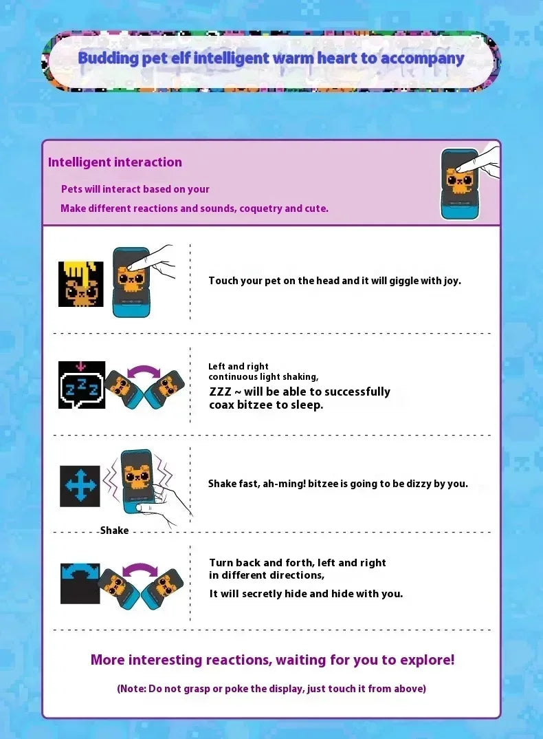 2025 Bitzee Tamagotchi Virtual Pet – Digital Mascot Toy for Kids, Electronic Virtual Game Pet