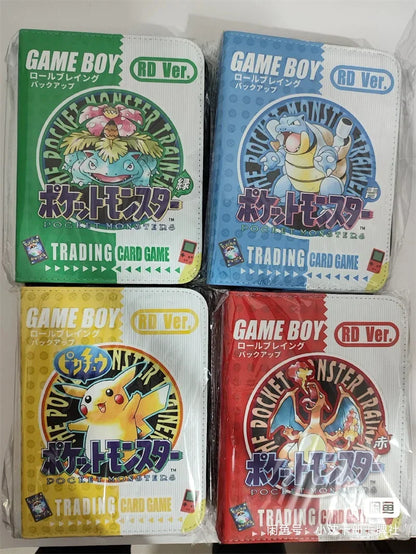 New Pokémon Pikachu Battle Card Binder — Zippered Card Holder for VMAX Game Card Collection, Anime Toys & Gifts