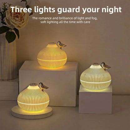 Creative Onion-Shaped Humidifier – Quiet Sleep Night Light, USB Air Humidifier for Desktop, Office & Air-Conditioning Rooms