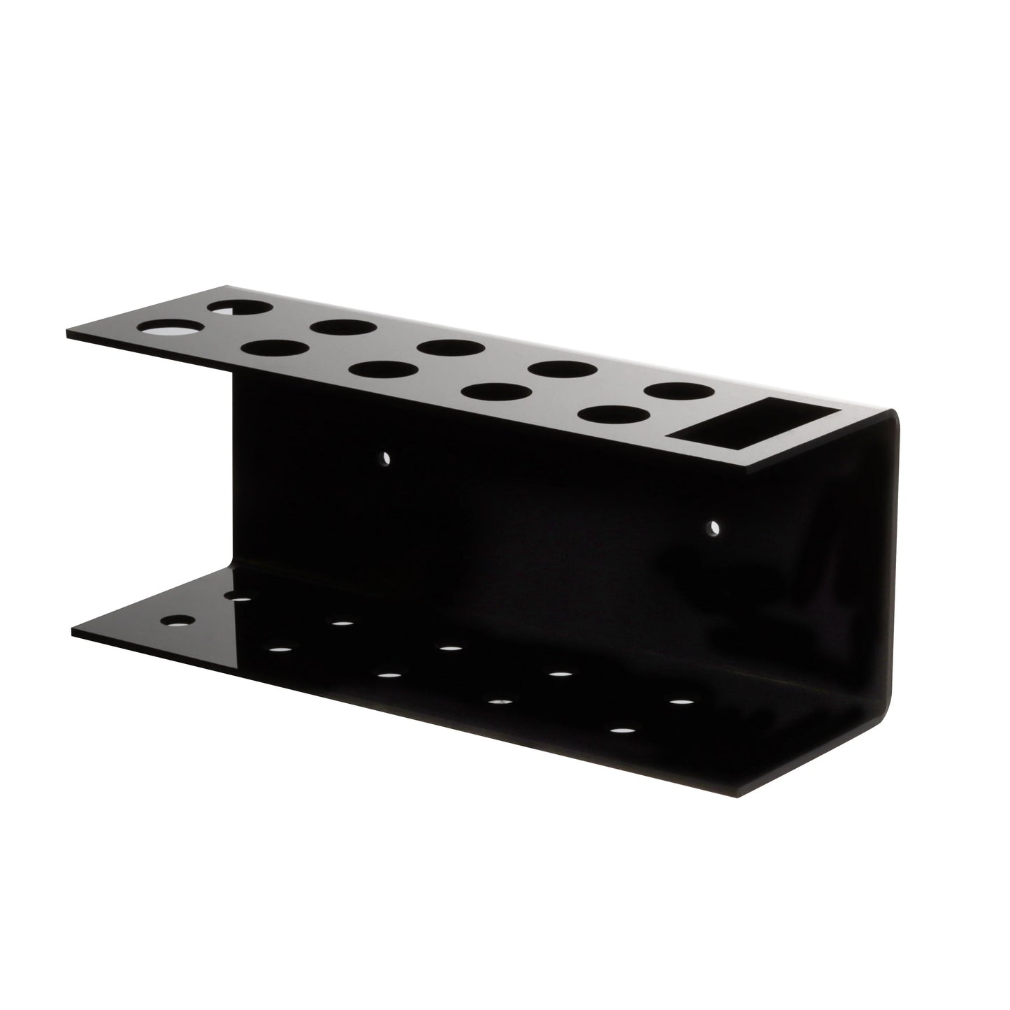 Acrylic Marker Pen Holder – Wall-Mounted 10-Slot Dry Erase Storage Rack for Office