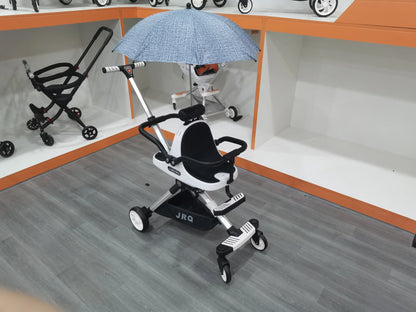 Lightweight Double Stroller with Canopy — Twin Umbrella Stroller for Infants & Toddlers, Compact Foldable Aluminum Frame